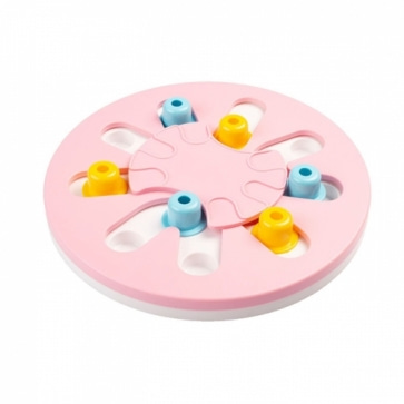 티티펫 노즈워크 지능개발 트위스터 토이 핑크 강아지 사료장난감