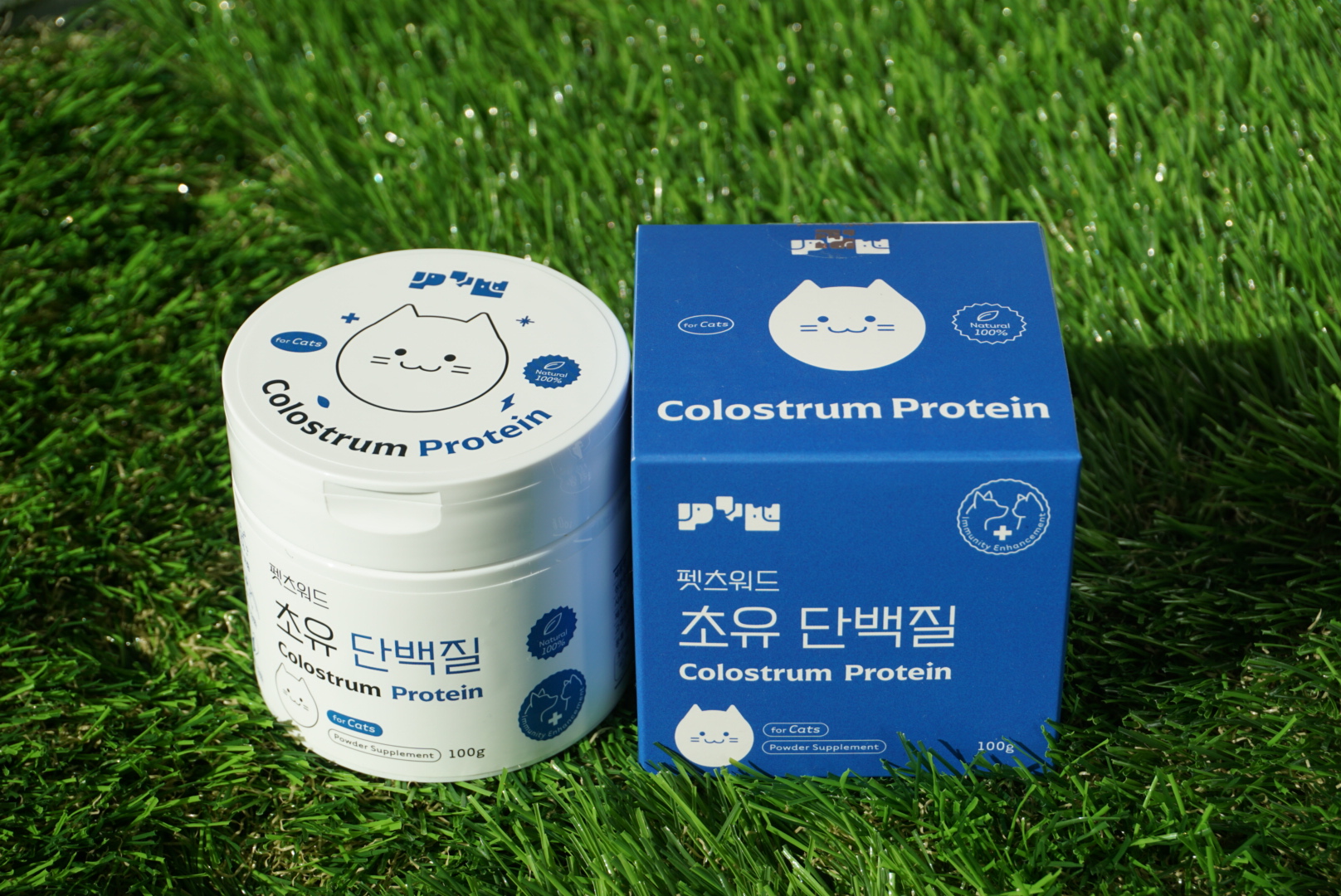 펫츠워드 초유 단백질 면역 영양제 100g 고양이 전용 면역기능 향상