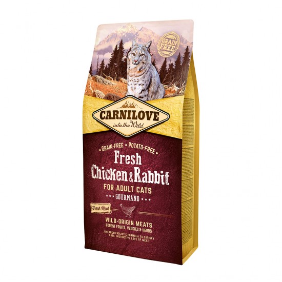 카니러브 캣 생육 사료 닭고기와 토끼 6kg 고양이사료